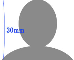 免許証に使用可能な写真のサイズ例